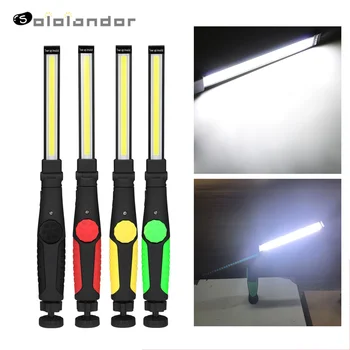 

Newest Protable Spotlight Working Light 1pc Multifunction Rechargeable COB LED Slim Work Light Lamp Flashlight Worklight Outdoor