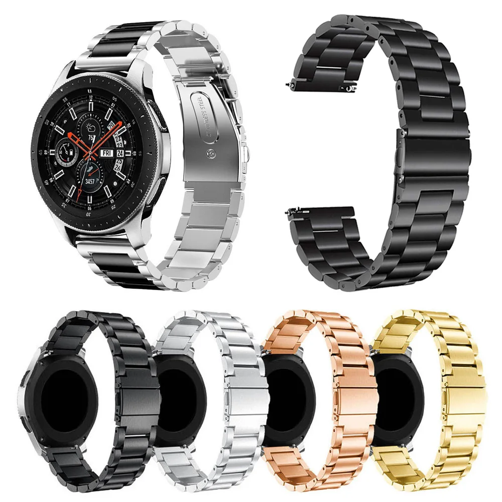 22 мм браслет из нержавеющей стали для samsung Galaxy Watch 46 мм сменный Браслет для gear S3 Classic/S3 Frontier ремешок металлический