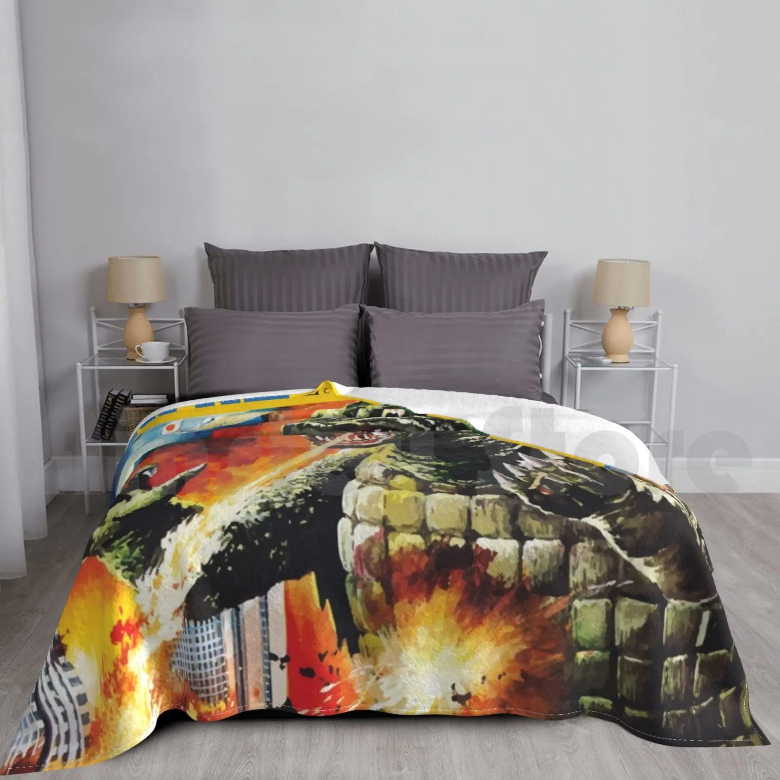 Telecomando Gamera Coperta Super Soft Warm Light Thin Gamera Film Turtle Japan Japanese Movie Friend Children Monster