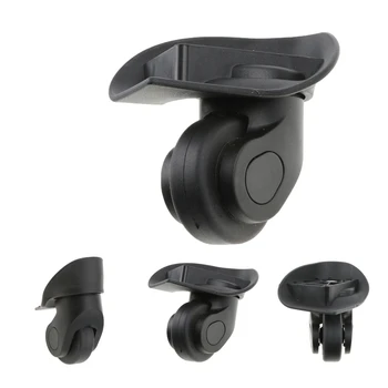 

2 Pairs A20 Mute Swivel Wheels Suitcase Luggage Replacement Casters for Travelling Bag