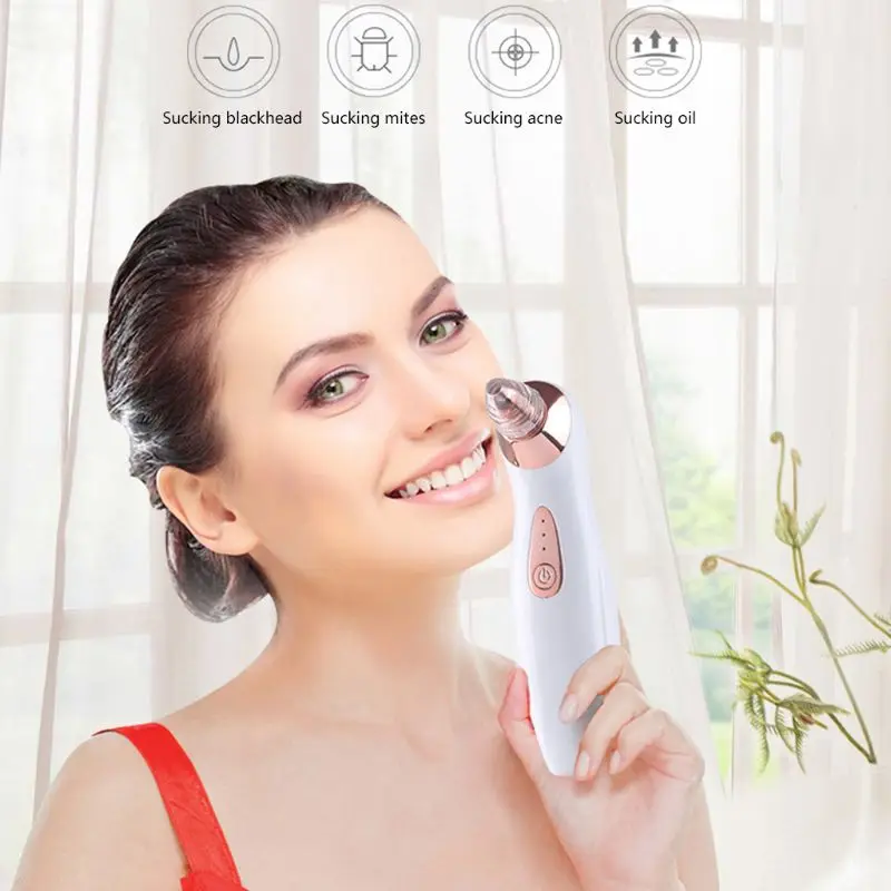 

1Set 1Set Blackhead Remover Skin Care Pore Vacuum Acne Pimple Removal Vacuum Suction Tool Facial Diamond Dermabrasion Machine