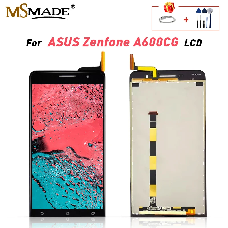 

A600CG LCD For Asus Zenfone 6 A600CG Display Touch For Zenfone A601CG T00G A600cg LCD Assembly Parts With Frame 6.0