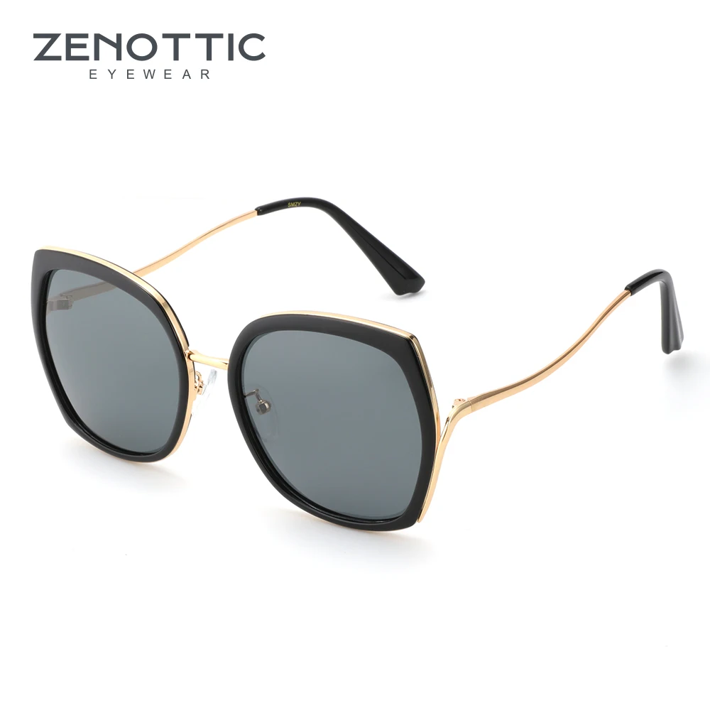 ZENOTTIC, брендовые, дизайнерские, классические, UV 400, поляризационные солнцезащитные очки, зеркальные, большие, солнцезащитные очки, оттенки, защита глаз для женщин, очки