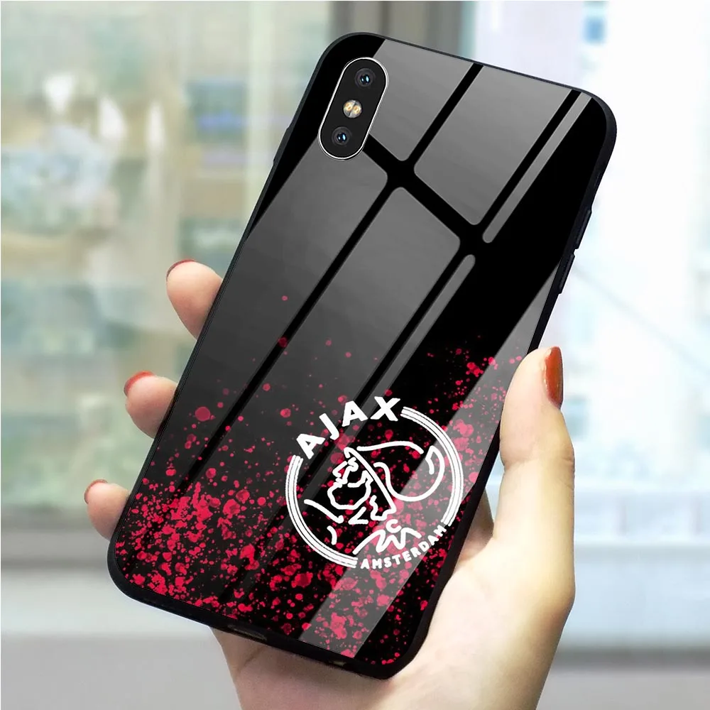 Ajax команда телефон чехол для iPhone X Case 6 6S XR Xs Max 8 плюс 7 5S 5 SE 11 Pro закаленное стекло