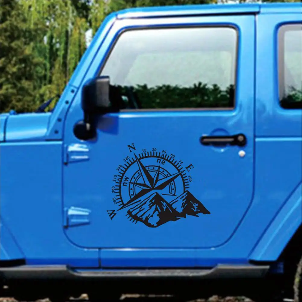 Autocollant Graphique De Voiture Boussole De Montagne, Décor De Style, Accessoires Automobiles, Décoration Pour Citroën Berlingo K9 M XL Camping-car Van