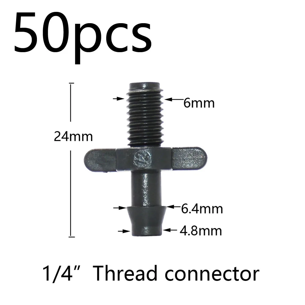 Garden Irrigation Connectors Barbed Single Double Tee Elbow Drip Arrow Cross Coupling Watering Fitting For 3/5 4/7mm Hose