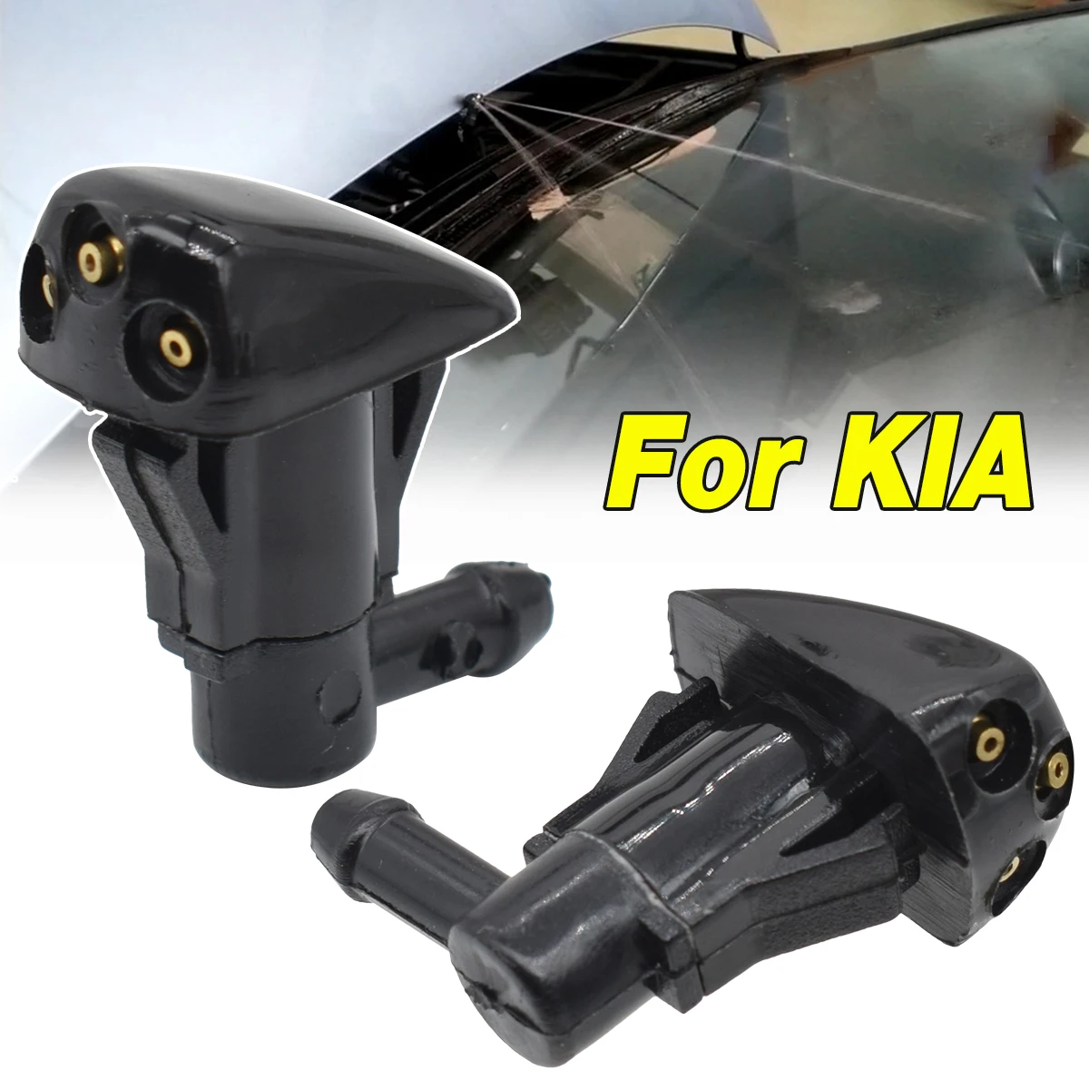 2PcsFrontWindshieldWiperWasherJetNozzleForKIASportageMK2SpectraSpectra5OE