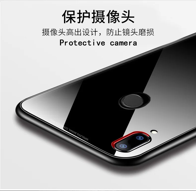 Huawei P20pro чехол для телефона Nova2LITE 3E MATE10 устойчивый к царапинам взрывозащищенный 9H однотонный стеклянный корпус