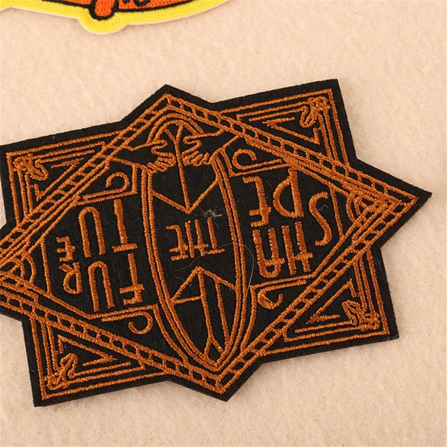 Funny Cartoon Goth Patches for Clothing Iron-on Badges Viking Appliques For Jacket Decorative Ironing Skull Patch On Clothes 4