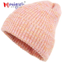 Зимние мягкие шапочки для женщин, шапка для мужчин, шерстяная кашемировая вязаная шапка для девочек, Повседневная шапка, женские осенние вязаные шапки в стиле хип-хоп для девочек