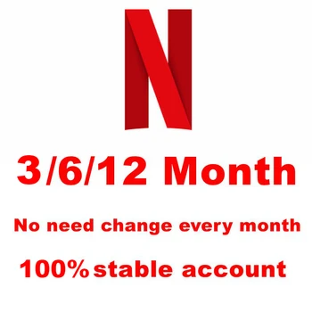 

Netflix 1 Year 1 Month Account Subscription Premium Ultra HD Support 1/4 Screens Android Set Top Box Tv Stick Laptop PC Phone