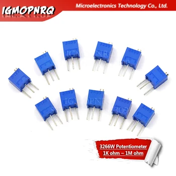 

10PCS/LOT 3266W adjustable precision potentiometer 1K 2K 5K 10K 20K 50K 100K 200K 500K 103 1M 3266 Hjxrhgal