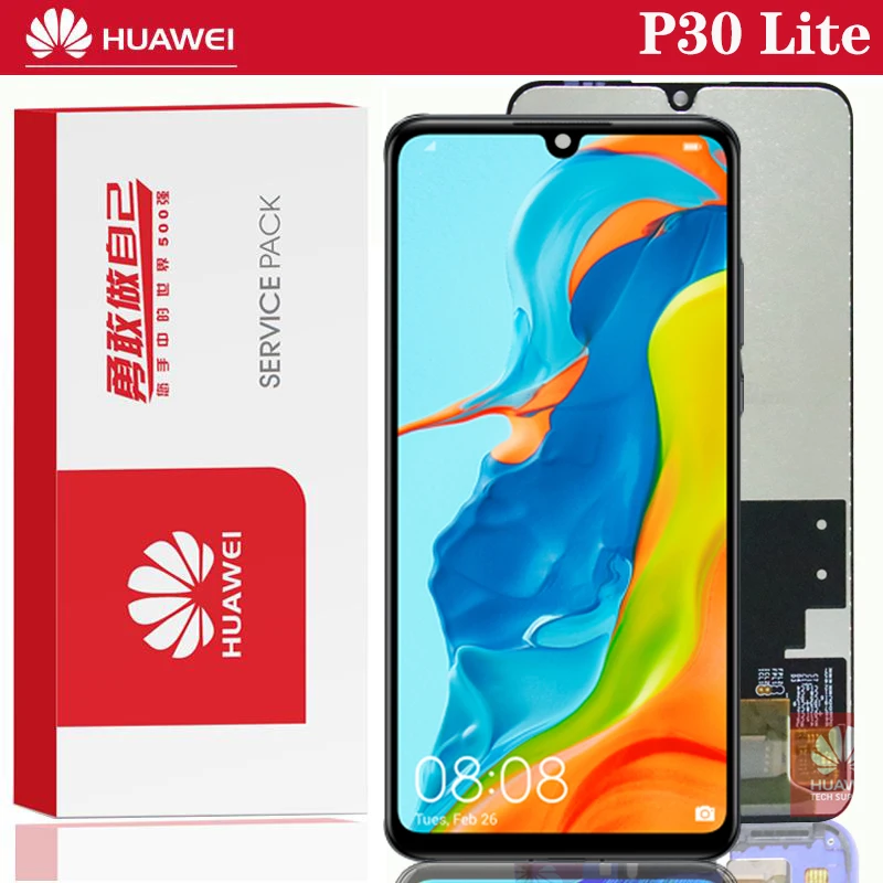 DHL 10 шт./лот 6 15 ''IPS дисплей с рамкой для Huawei P30 Lite Nova/4e ЖК сенсорным экраном