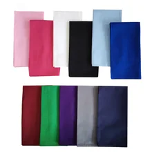 Cotton Handkerchief Unisex Plain Square Scarf Super Soft Washable Hanky Chest Towel Pocket Square kerchief Clothing Accesories