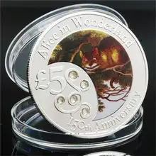 

Animal Coin Congo Lucky Cheshire Cat Gift Commemorative Coin Medal Silver Coin Crafts Collectibles
