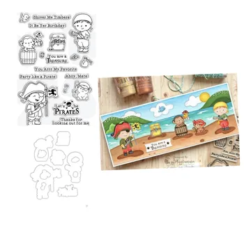 

pirate Clear Silicone Stamp / seal for DIY Scrapbooking / Album Decorative Clear Stamp Sheets A509