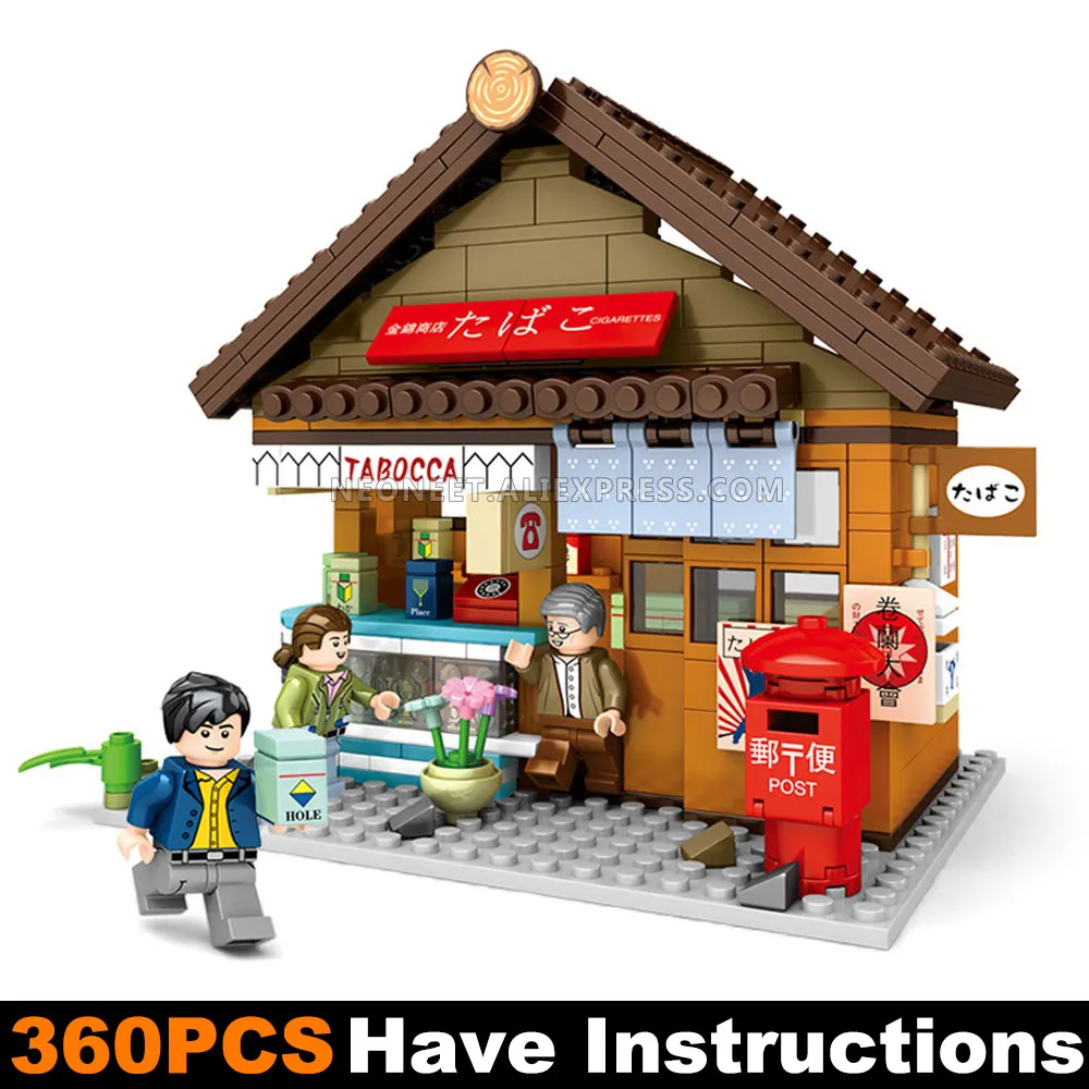 

Sembo Block Japan City Architecture Sakura Street View Zakka Shop Building Blocks Bricks Shop Fit Lego MinFigures Mega