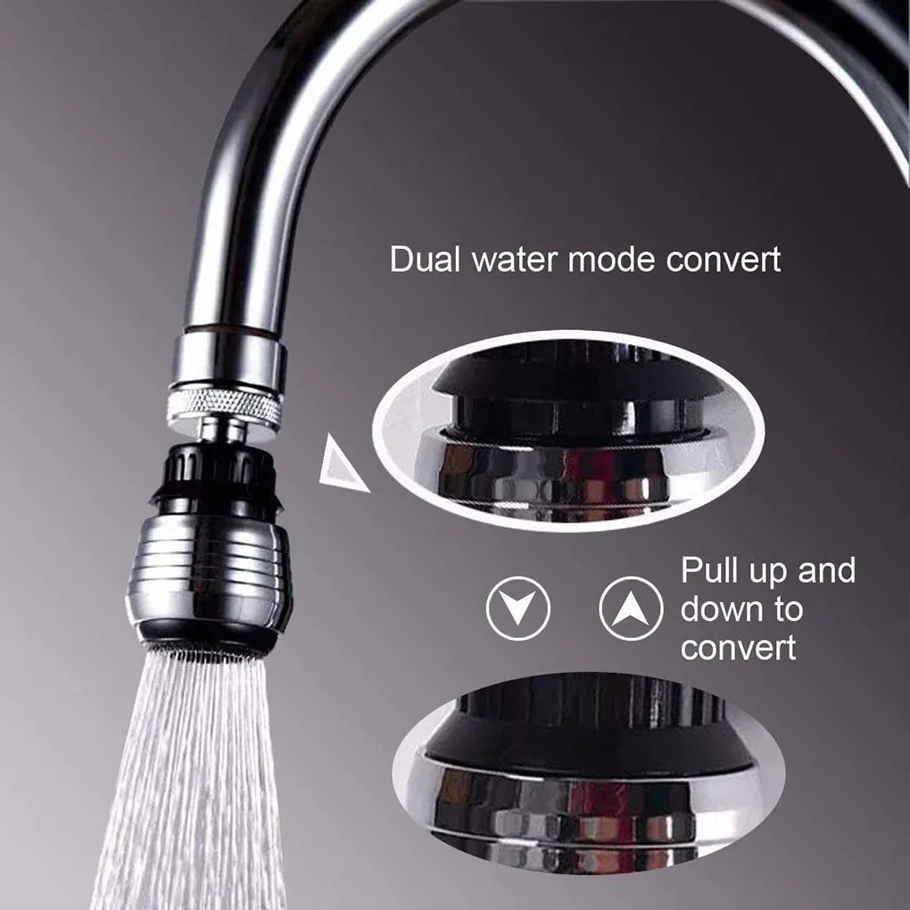 Kitchen Faucet Connector Shower Aerator 2 Modes 360 Degree adjustable Water Filter Diffuser Water Saving Nozzle Faucet 1