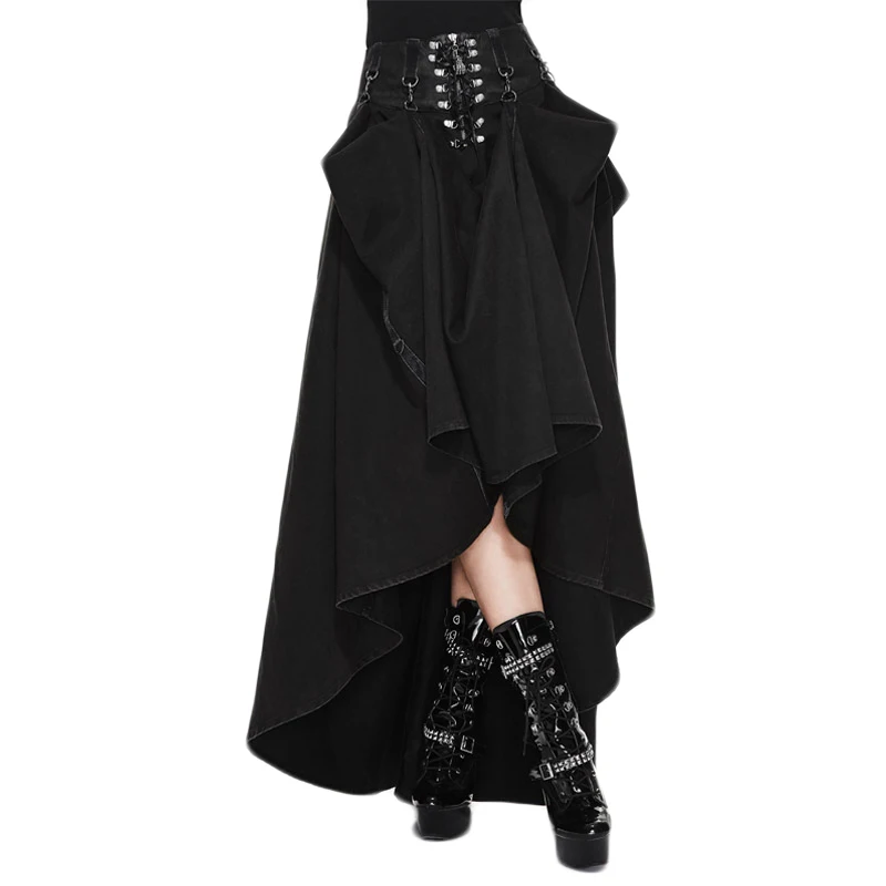 Duivel Mode Vrouwen Gothic Loita Stijl Maxi Rok Vintage Zomer Onregelmatige Zoom Hoge Taille Lange Rokken Duivel Mode Vrouwen Gothic Loita Stijl Maxi Rok Vintage Zomer Onregelmatige Zoom Hoge Taille Lange Rokken