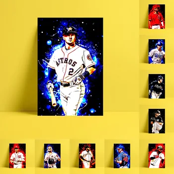 

HD Print Baseball Sports Player Oil Painting Home Decor Wall Art on Canvas Freddie Freeman Cody Bellinger Alex Bregman Etc.
