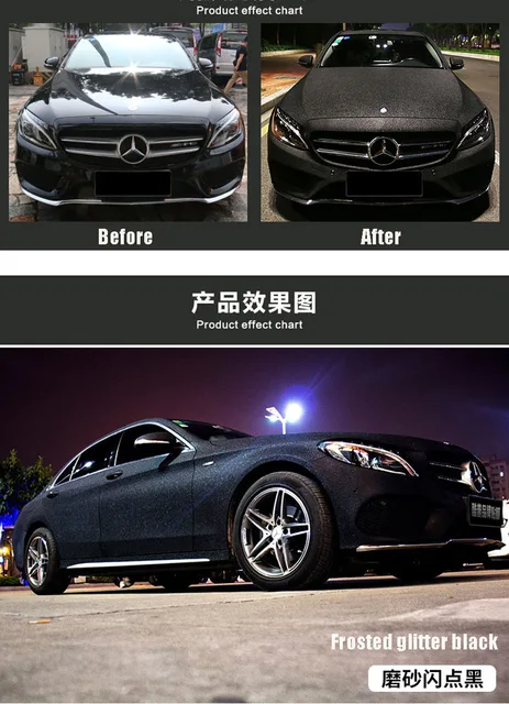 Auto Styling schwarz Glitter Diamant Shiny Vinyl Filme Wrap Für