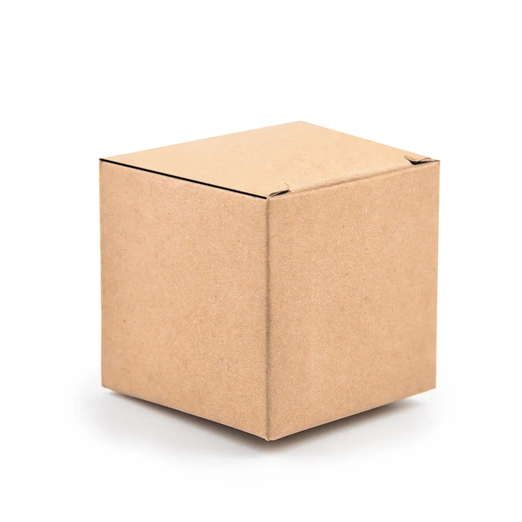 50 шт./лот, коробка из крафт-бумаги, складные коробки для кексов, свадебные, шоколадные, вечерние, рождественские, коробка для печенья, для подарка# YL1