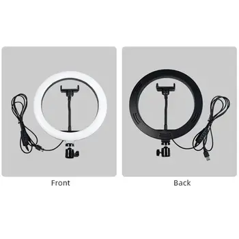 

Adjustable Tripod Stand Selfie Ring Light with Phone Holder Mini LED Camera Ring Light Hot