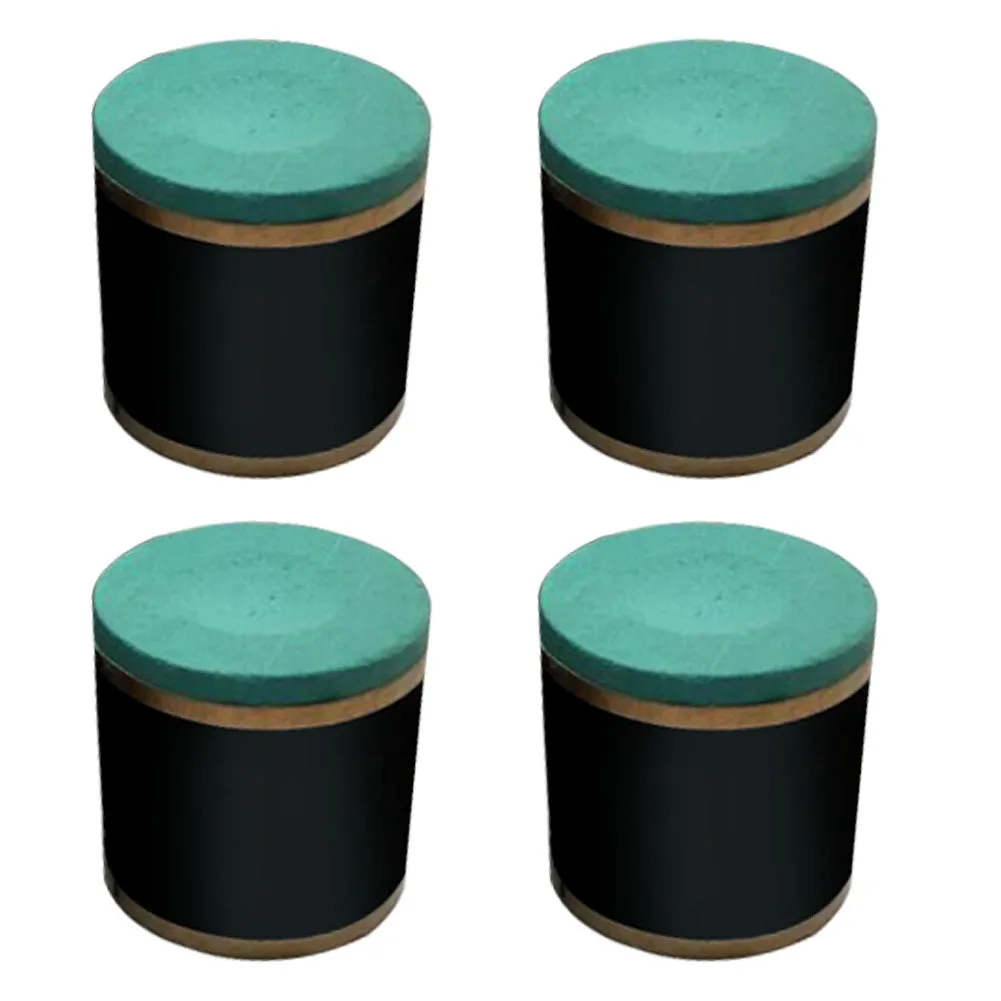 

4Pcs Non-Slip Durable Cylindrical Powder Replacement Snooker Pool Table Tennis Tool Billiard Accessory Cue Tip Chalk Indoor