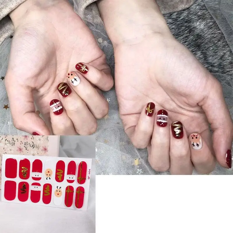 

1 Sheet Christmas Nails Stickers For Girls Winter Art Manicure Nail Snowflake Beauty Nails Decorations Stickers