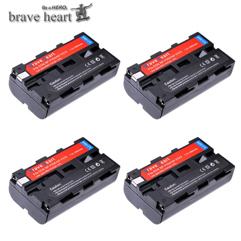 4battery Акумуляторная батарея NP-F570 NP-F550 NP-F330 NP F550 NP F330 F570 F750 Батарея для sony CCD-SC55 CCD-TRV81 DCR-TRV210 MVC-FD81 Hi-8 - Цвет: 4battery