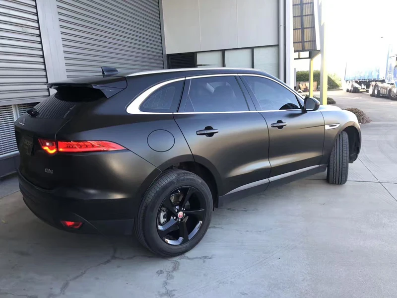 Black Satin Vinyl Wrap Foil-4