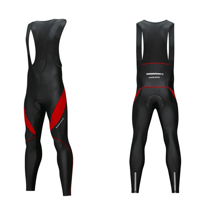 

WOSAWE Men Cycling GEL Pad Bib Pants MTB motorcyclie Quick Dry Breathable Padded Sport Bike Wear Bicycle Pad Bib Shorts