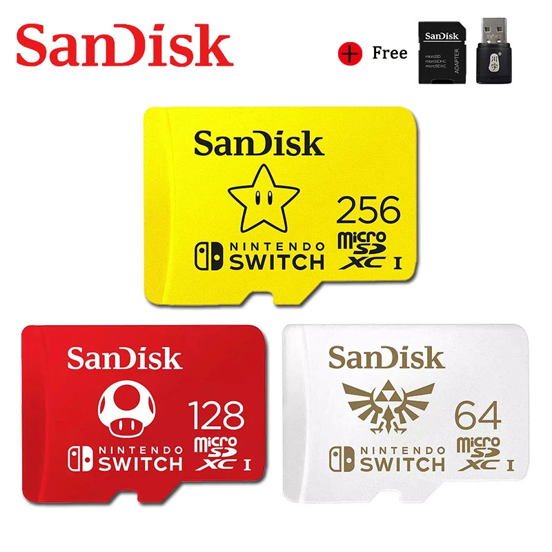 Sandisk Stijl Voor Nintendo Switch Geheugenkaart 256Gb 128Gb 64Gb Micro Sd Microsd Tf Card sdxc UHS I Met Adapter|Micro SD Cards| - AliExpress