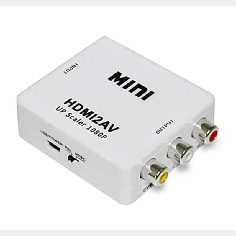 HDMI к RCA AV CVSB L/R видео AV/RCA адаптер CVBS мини HDMI2AV видео конвертер компьютера HD 1080P поддержка NTSC PAL выход Горячий