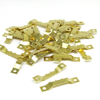 

Double-Sided Sawteeth Hanging Gold Thick Straight Strips Hanging Painting Frame Hook Dark Hanging Painting Hardware Hook 1 Catty