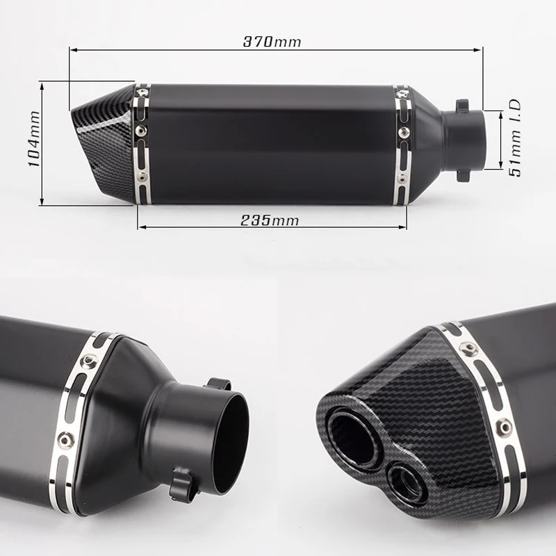 Углеродное волокно мотоцикл Acrapovic глушитель выхлопной трубы escape MOTO DB убийца
