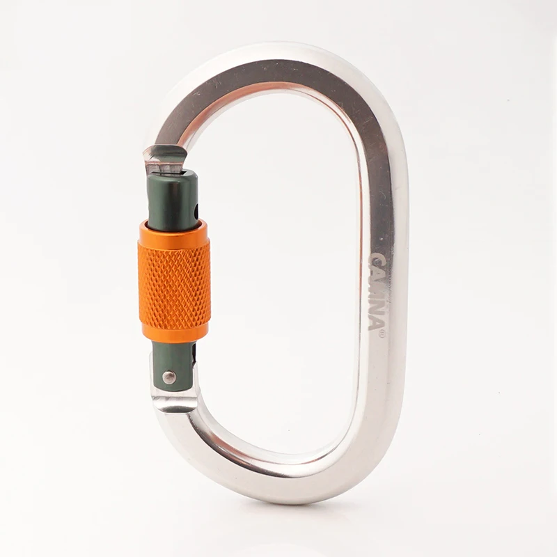 Carabiners Outdoor Climbing O Shape Screwgate Quickdraws 22KN Safety Carabiner Downhill Accessories Quickdraw Backpack Buckles |