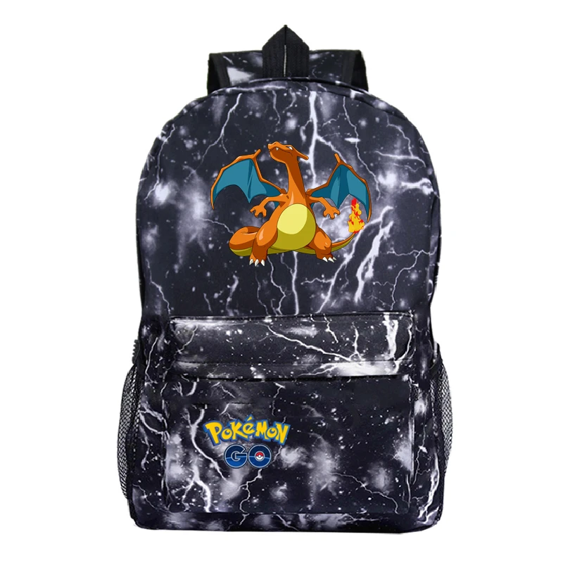 A4 Plecak аниме рюкзак Пикачу сумка для ноутбука холст Sac Dos Mochila Pokemon 19-22 школьные сумки для девочек-подростков - Цвет: A4