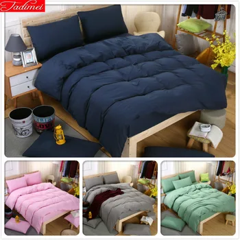 

King Queen Twin Double Single Size 4pcs Bedding Set 1.5m 1.8m 2.0m Bed Sheet Duvet Cover Pillowcase Sets Bedlinens Child Student