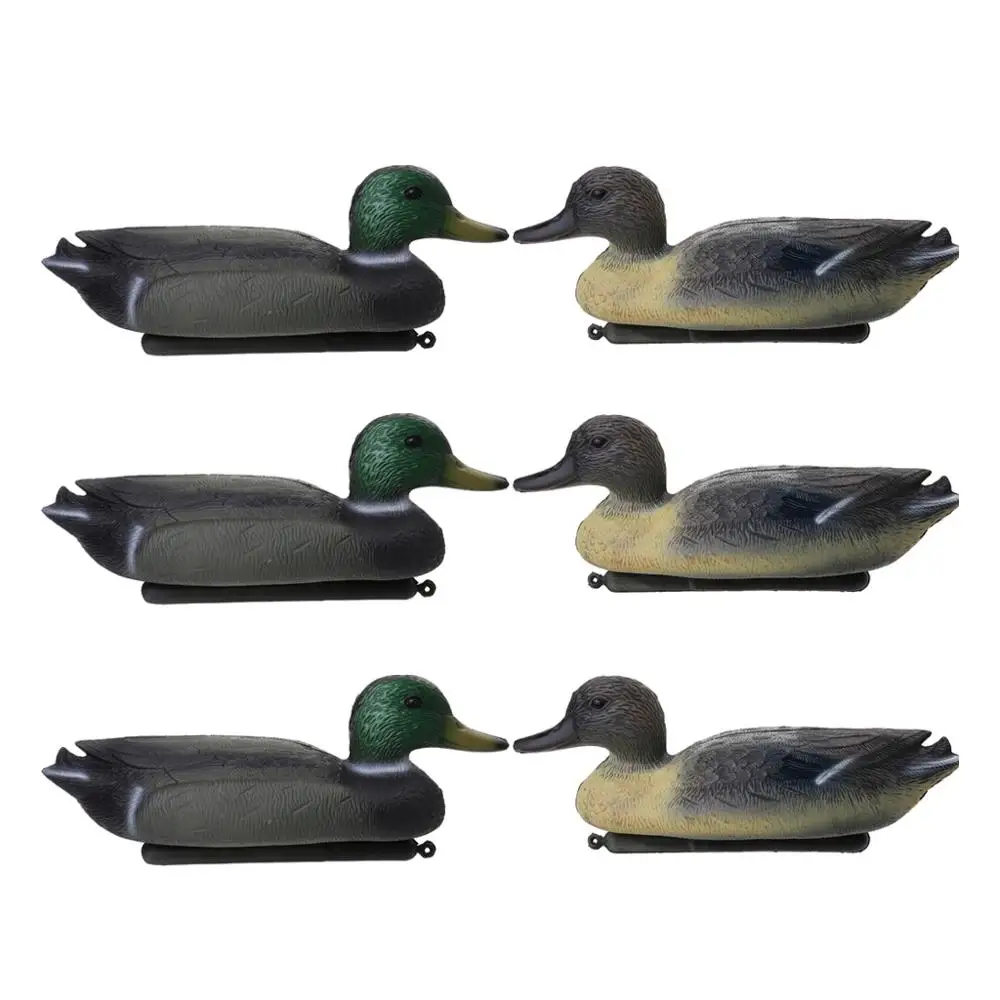 6Pcs Duck 6 шт. 3D PE утка приманка плавающая приманка w/киль для наружной рыбалки плавающая Киль охотничья приманка рыбалка садовый декор стрельба - Цвет: 6Pcs Duck