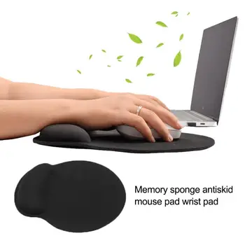 

10 inch Mouse Pad Wrist Rest Mice Pad Memory Foam Non-Slip Free Cleaning Mouse Pad Wrist Support for Computer PC Laptop