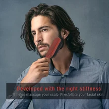 Борода расчески для усов щетка для волос с густой щетиной деревянная ручка мужские щетки для бороды щетка для бритья волосы для лица Расческа для мужчин