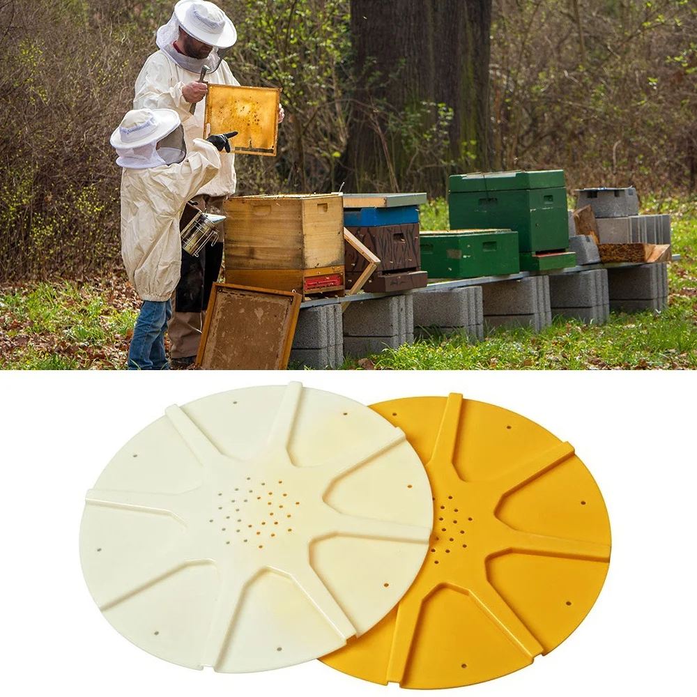 

4Pcs Round 8 Ways Bee Escapes Disc Beehive Door Gate Beekeeping Equipment Beekeeper Tool
