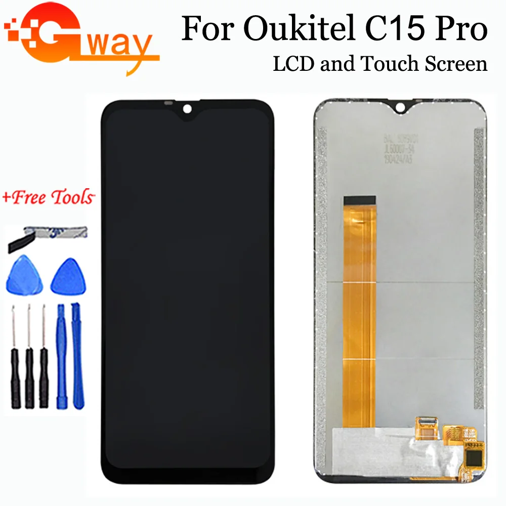 6 09 &quotдля Oukitel C15 Pro ЖК дисплей Дисплей кодирующий преобразователь сенсорного