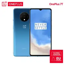 OnePlus 7T глобальная Версия 8 Гб 128 ГБ Snapdragon 855 плюс Восьмиядерный 48мп Тройная камера 90 Гц Fulid AMOLED 3800 мАч UFS 3,0 NFC