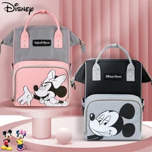 Disney – sac à langer grande capacité pour maman, sac à dos de maternité, poussette de voyage, crochets gratuits, bavoirs USB pour soins de bébé, nouveau nés