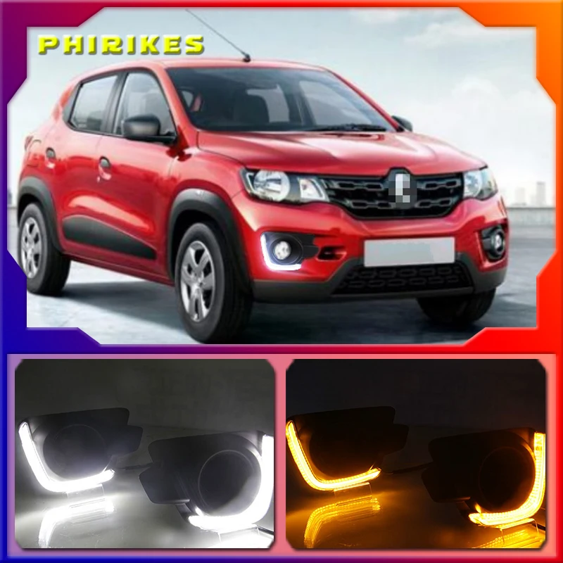 

2Pcs For Renault Kwid 2017-2019 LED Fog Lamp DRL Daytime Running Light