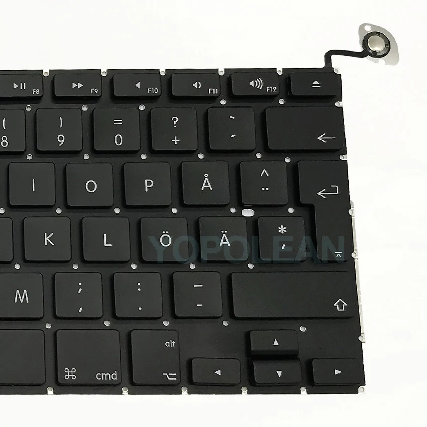 A1278 шведская клавиатура для MacBook Pro, моноблок 1" A1278 Швеция шведская клавиатура 2009-2012 лет