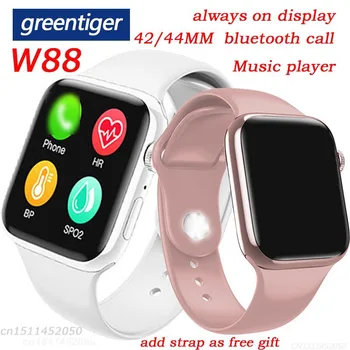 

Greentiger W88 Bluetooth Call Smart Watch speaker Heart Rate Monitor Wrist Music iwo 8 lite 42MM 44MM Smartwatch VS W68 W58 w34