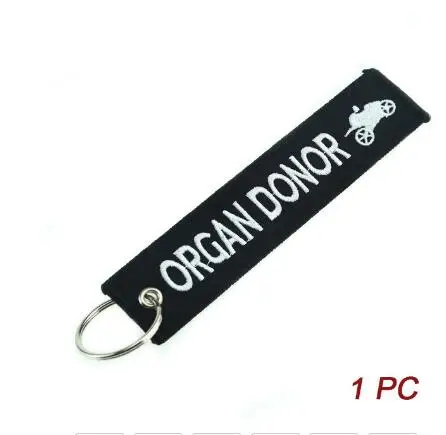 Remove Before Flight брелок Старт цепочка для ключей брелок бижутерия для мотоциклов и автомобилей черный брелок с вышивкой-информационные Брелоки для ключей - Цвет: 3